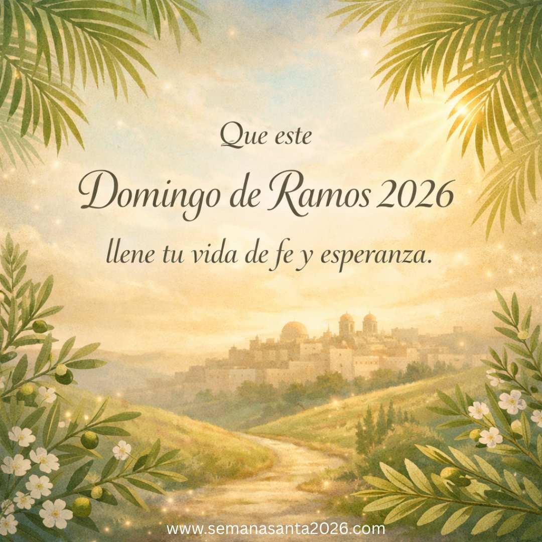 Mejor Colección de Mensajes de Domingo de Ramos 2026 para Compartir