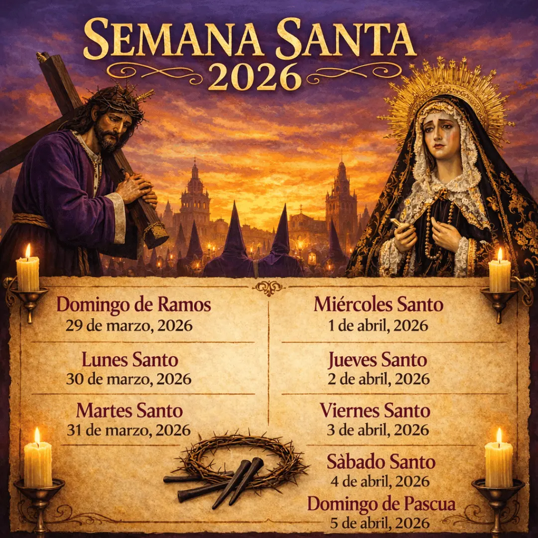 Semana Santa 2026 Días y Fechas Importantes